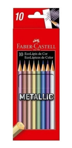 Colores Faber-castell Metallic Metalizado Lapices X 10