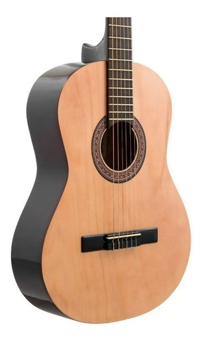 Guitarra Criolla Gracia M1 Con Capo Y Afinador Cromático Color Natural Orientación De La Mano Derecha