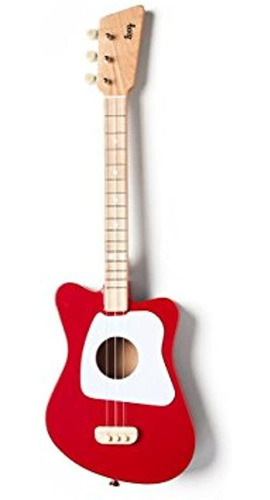 Loog Mini Guitarra Acustica 3string Guitarra Rojo