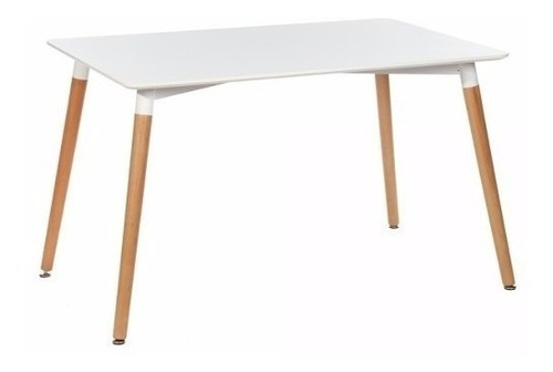 Mesa Eames Halo 120x80 Dsw De Madera Laqueada Sillas Eames