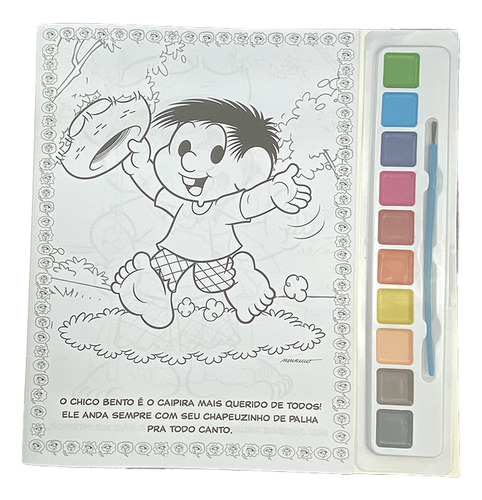 Turma Do Chico Bento Livro Para Pintar Com Aquarela: Não Aplica, De On Line Editora. Possui, Vol. Na. Editorial On Line Editora, Capa Mole, Edição 8 Em Português, 2022