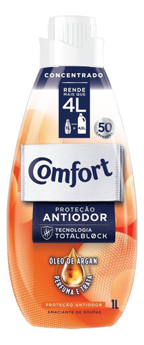 Comfort amaciante concentrado proteção antiodor 1L Comfort
