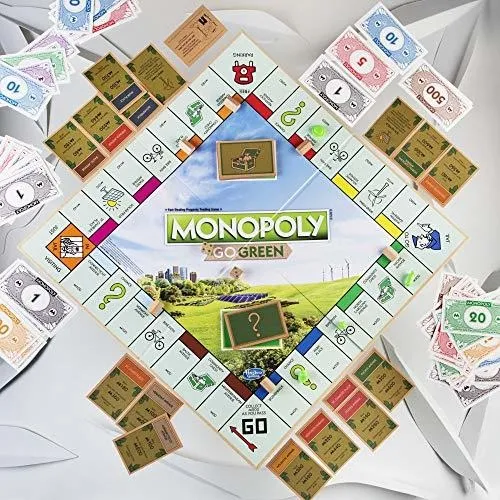 Monopoly: Go Green Edition Juego Hecho Con Piezas De Papel 1