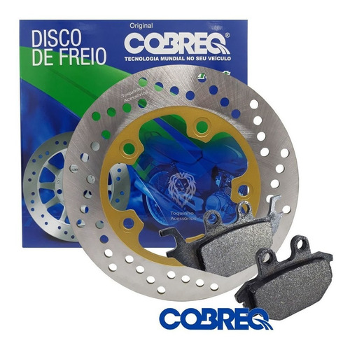 Kit Disco Freio Traseiro Next 250 Cobreq + Pastilha Traseira