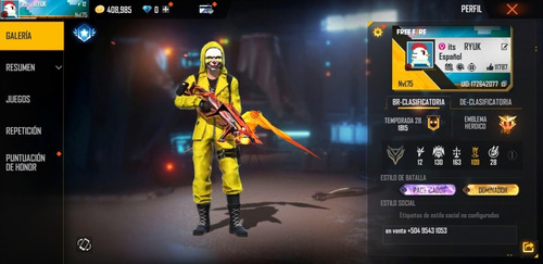 Imagen 2 de 5 de Free Fire Cuenta Abandonada
