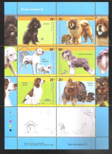 Argentina 2006 Block 121  Razas Caninas Ii