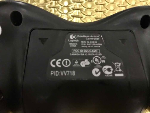 Controle Sem Fio Logitech Gamer Wireless - Impecável !!!