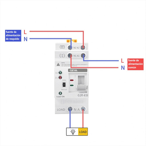 Interruptor Transferencia Automática Monofasico 63a 220v