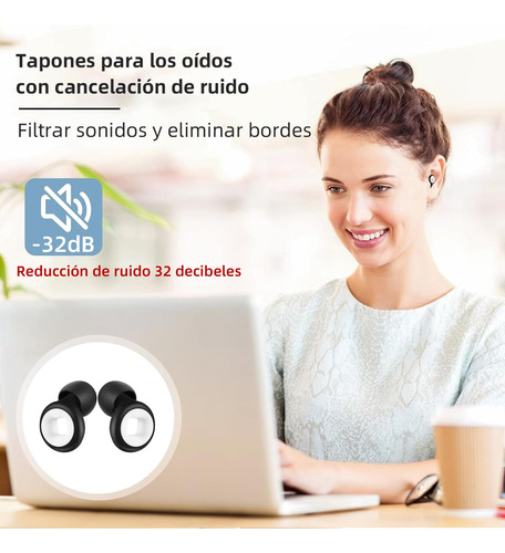 Tapones De Oídos Para Dormir, 32 Db Tapones Para Oídos