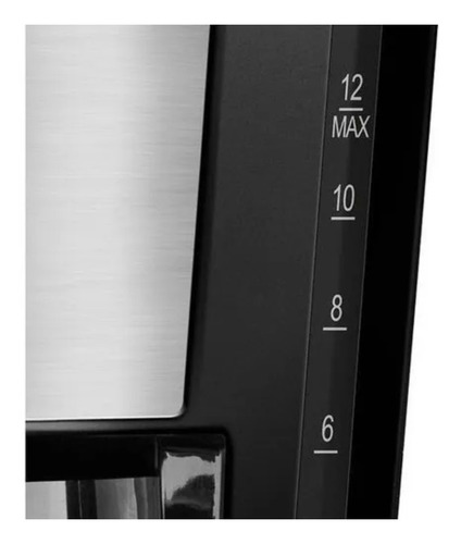 Imagen 3 de 4 de Cafetera Thomas TH-141DI automática negra y inox de filtro