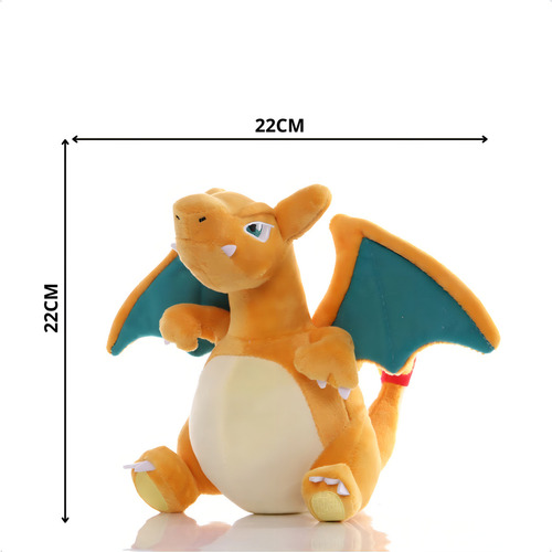 Muñeco de peluche Charizard, diseño de peluche Pokémon