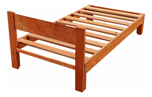 Cama Plaza Y Media,madera Tornillo,modelo Nipon Ii