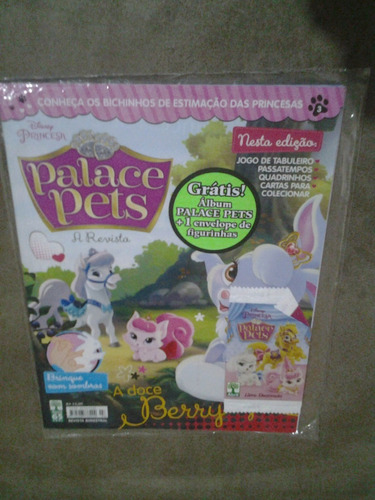 Disney Princesa Palace Pets + Album + 1 Pacote De Figurinhas