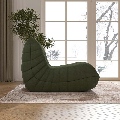 Sofa Togo Comodo Y Elegante Color Verde Fondo Antideslizant