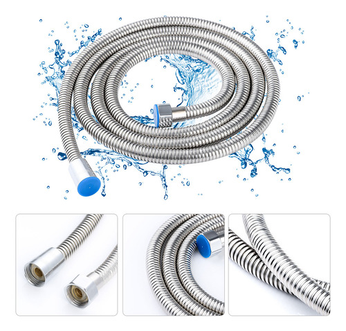 Manguera De Ducha Flexible De Acero Inoxidable De 3 Metros D