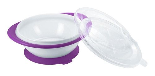 Bowl  Nuk Color Con 2 Tapas 6m+ Transportar- Bemar Babys