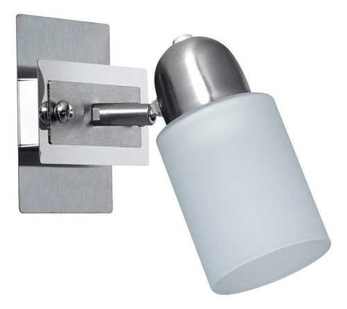 Aplique Pared Techo 1 Luz Led Faenza Base E27 Acero Dicroica