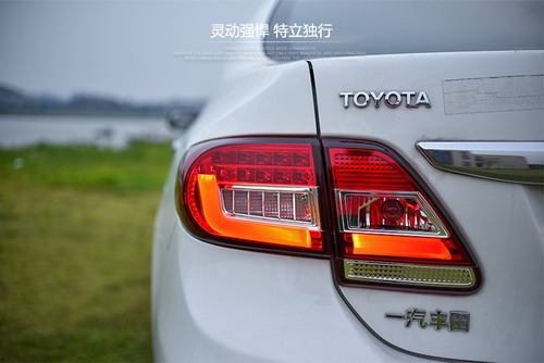 Lanterna Led Toyota Corolla 2012 A 2014 Cristal Red