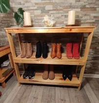 Comprar Mesa De Arrimo Zapatera Rústica Arrebol Pallet.