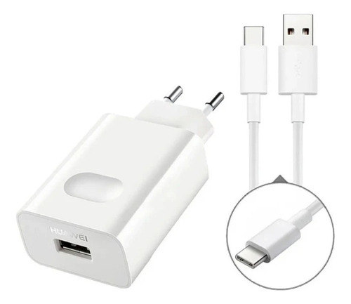 Cargador Adaptador Y Cable Tipo C Huawei