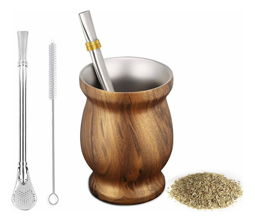 Taza De La Calabaza De Yerba Mate La Paja De Bom-billa Set