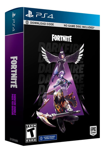 Fortnite Darkfire Bundle Pack Feu Obscur Latam Playstation 4
