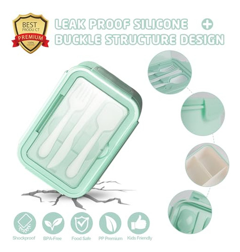 Lonchera Bento Para Niños, Lonchera Bento Box Para Adultos L