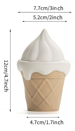 Candle Cup Ornament Ice Cream Conforme Creative Con Tapa,