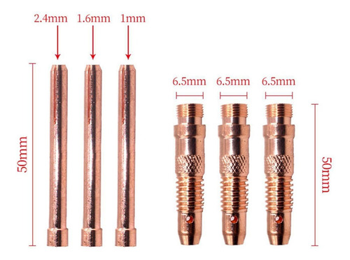 17 Unids / Set Antorcha De Soldadura Tig, Antorcha De