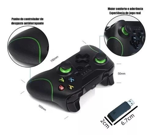 Controle Xbox 360 com Fio p/ PC - Jogabilidade Precisa e Confortável