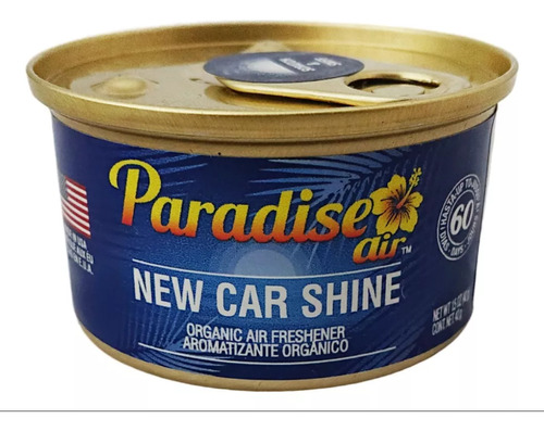 Aromatizante Paradise Orgánico Aroma New Car Shine 42g