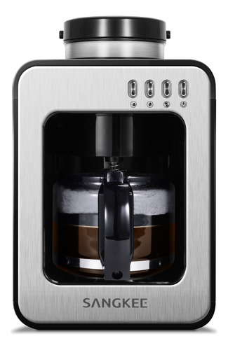 Sangkee Cafetera De Goteo Automática Con Molino Integrado