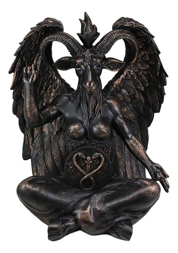 Estátua De Satanás Baphomet, Estátua De Resina De Cabra