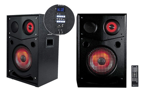 Rockville Sistema De Fiesta 1000w Altavoces Bluetooth Led 