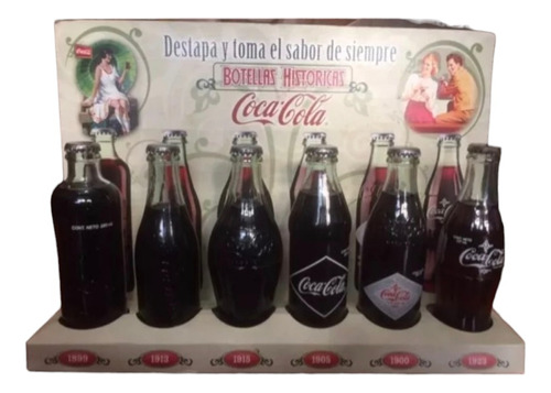 Botellas Coca Cola Historicas Coleccionables 80 Años Ecuador