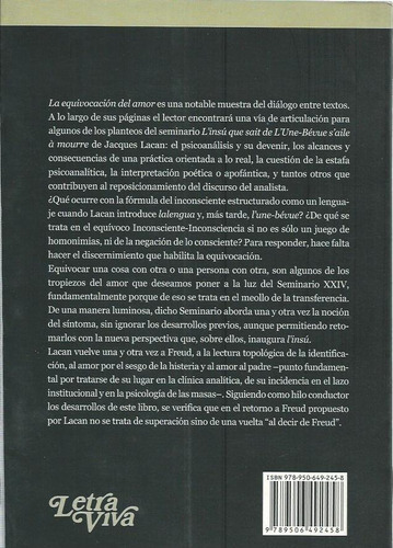 La Equivocacion Del Amor, De Ñaria Del Rosario Ramirez. Editorial Letra Viva, Tapa Blanda En Español, 2009