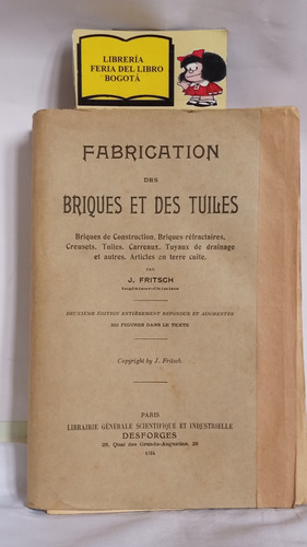 Fabricacion Desde Ladrillos Y Tejas - 1924 - En Frances 