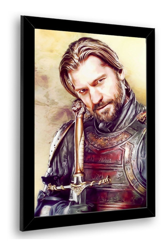 Quadro Decorativo Game Of Thrones Jaime Lannister 23x33cm