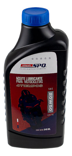 Aceite 1 Litro Hi-performance Sae 20w50 4 tiempos