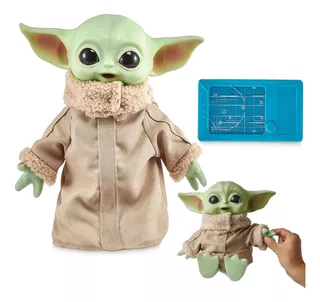 Peluche Baby Yoda Grogu C/ Tablet De Aprendizaje * Star Wars