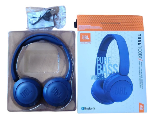 Auriculares Inalambricojbl Tune 100 Btb Bluetoth Azul Ynegro Negro