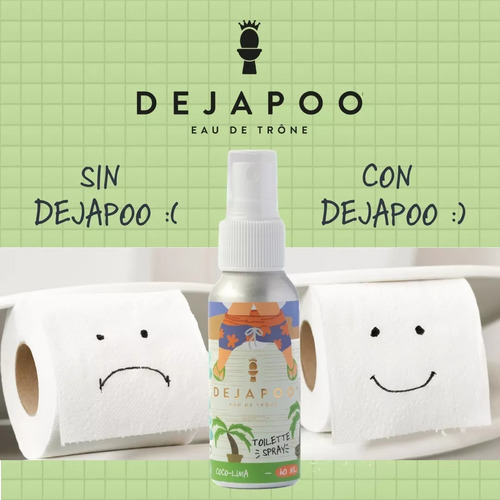Dejapoo Eliminador Olores Baño Coco Lima -lima Limon- Chicky