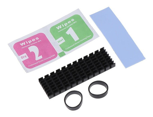Imagen 2 de 5 de Disipador Ssd M.2 Heatsink -temperatura Thermal Pad Aluminio