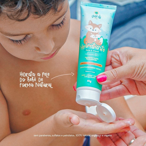 Imagem 8 de 10 de Hidratante Natural Relaxante P/ Bebê Verdi Natural ® Vegano
