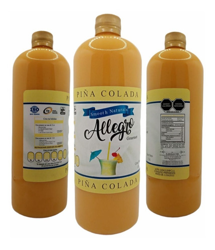 Smooth Naturals Sabor Piña Colada 1 Lt Allegro Ingredients