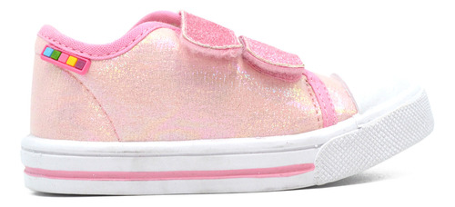 Tenis Andrea Sneaker Rosa Niña Ajuste Broche Velcro Casuales