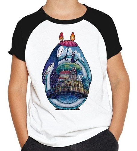 Remera De Niño Totoro Ranglan