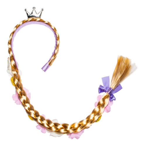 Peluca Princesa De Pelo Largo Para Niñas Con Diadema