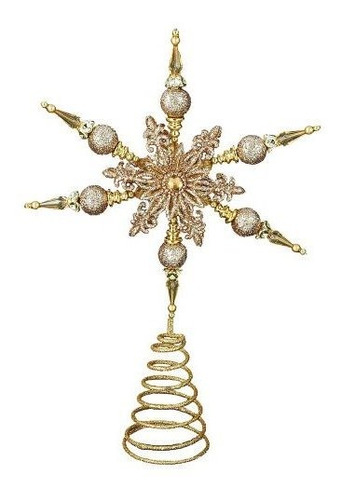 Kurt Adler Copo De Nieve Treetop, 14.17-inch, Oro