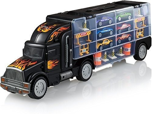 Toy Truck Transport Car Carrier - Camioneta De Juguete Inclu